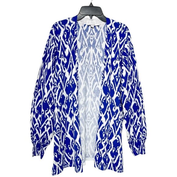 Chico’s Spun Rayon Ikat Stitched Cardigan M - Picture 5 of 9